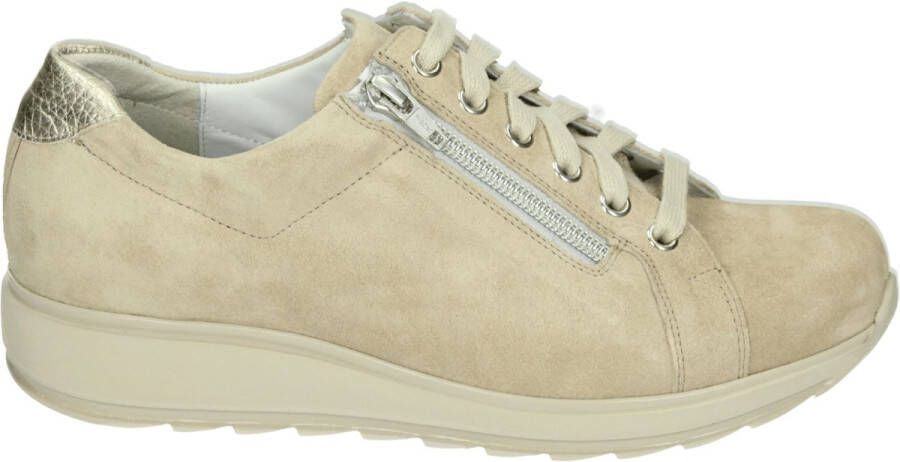 Durea 6286~K~~~~~~~~~~~~~~~~~~~~~~~~ Dames veterschoenen Taupe
