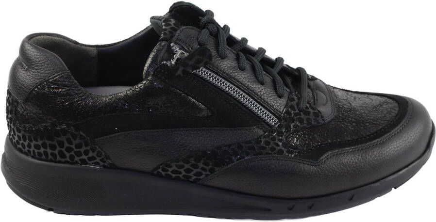 Durea 6306.688.1785-K dames veterschoenen sportief (6) zwart