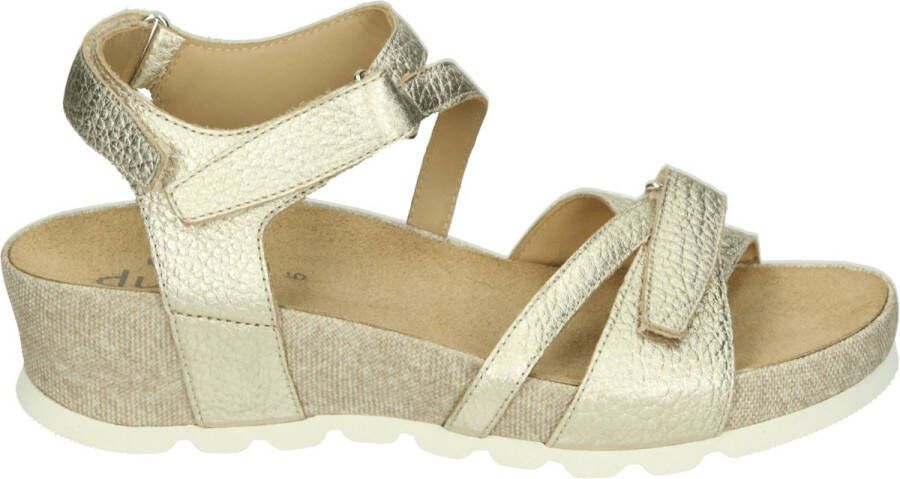 Durea 7421~G~~~~~~~~~~~~~~~~~~~~~~~~ Sandalen met hak Metallics