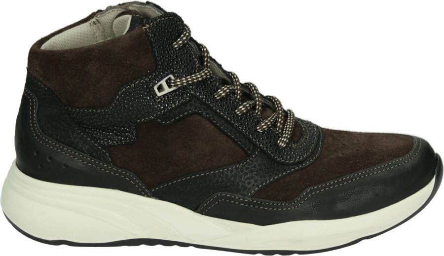 Durea 9778 E Hoge sneakersVeterbootsDames veterschoenenDames sneakersHalf-hoge schoenen Bruin