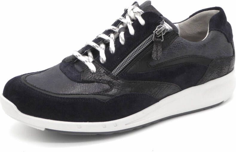 Durea 6306~K~GO~~~~~~~~~~~~~~~~~~~~~ Lage sneakersDames sneakers Blauw