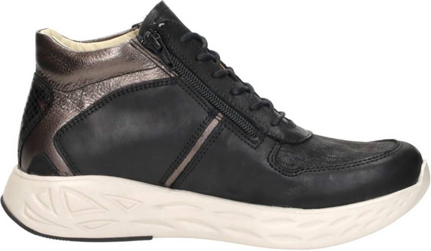 Wolky Pep Veterschoenen Hoog Zwart