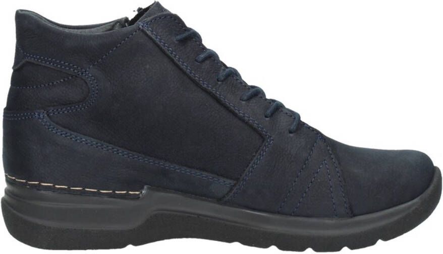 Wolky Dames Veterschoenen Boots 0660611 800 Why Antique Blauw