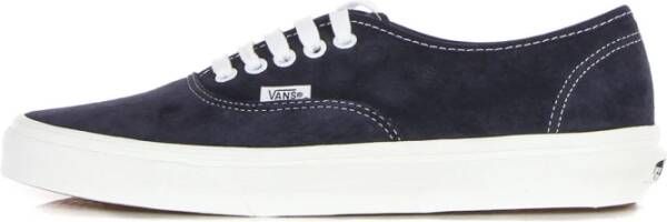 Vans Blauwe lage sneaker met metalen oogjes Blue