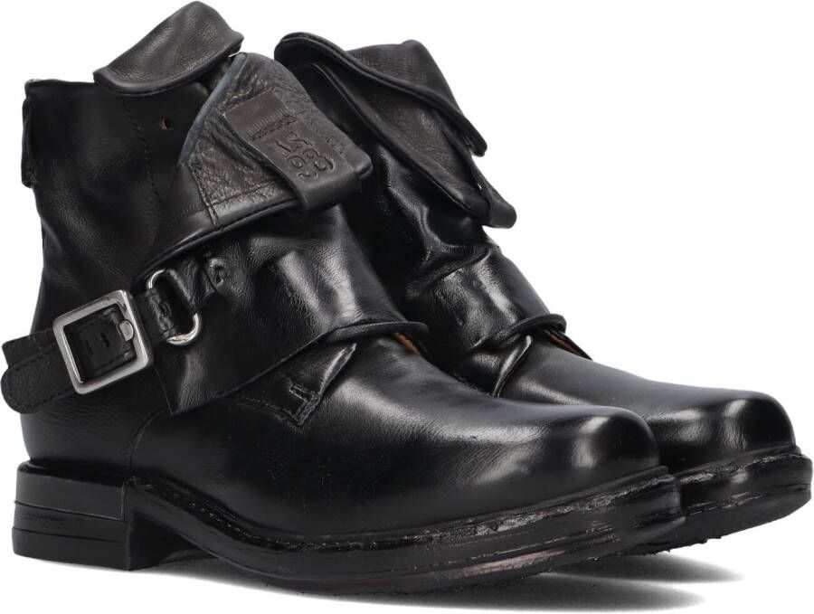 A.S.98 Enkellaarsjes Dames B80244 Maat: 38 Materiaal: Leer Kleur: Zwart