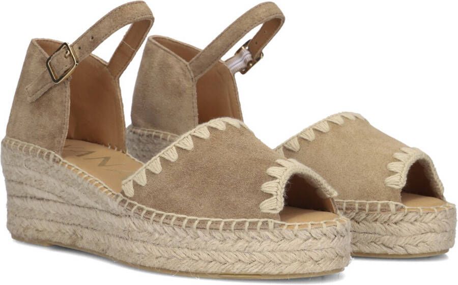 AYANA Espadrilles Dames Omo25yu816 Maat: 37 Materiaal: Suède Kleur: Zand