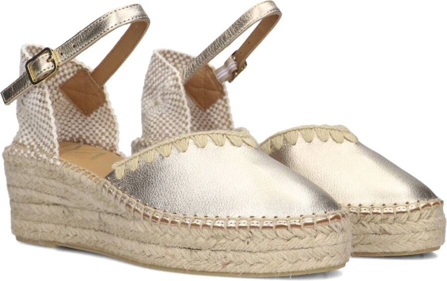 AYANA Espadrilles Dames Omo25yu814 Maat: 41 Materiaal: Suède Kleur: Goudkleurig