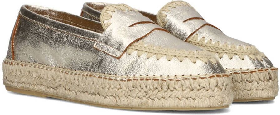 AYANA Espadrilles Dames Omo25yu819 Maat: 38 Materiaal: Leer Kleur: Goudkleurig