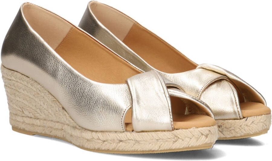 AYANA Espadrilles Dames Yu836 Maat: 40 Materiaal: Leer Kleur: Goudkleurig