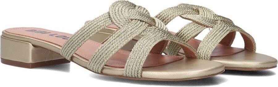 BIBI LOU Muiltjes Dames 854z94hg Maat: 40 Materiaal: Textiel Kleur: Goud