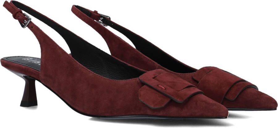 BIBI LOU Slingbacks Dames 635z30vk Maat: 39 Materiaal: Suède Kleur: Rood