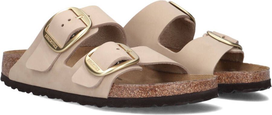 BIRKENSTOCK Slippers Dames Arizona Big Buckle Maat: 39 Materiaal: Nubuck Kleur: Beige