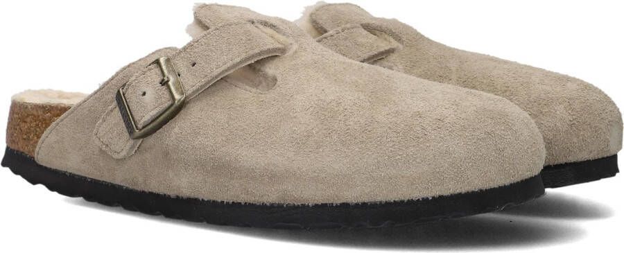 BIRKENSTOCK Instappers Boston W Maat: 40 Materiaal: Suède Kleur: Taupe