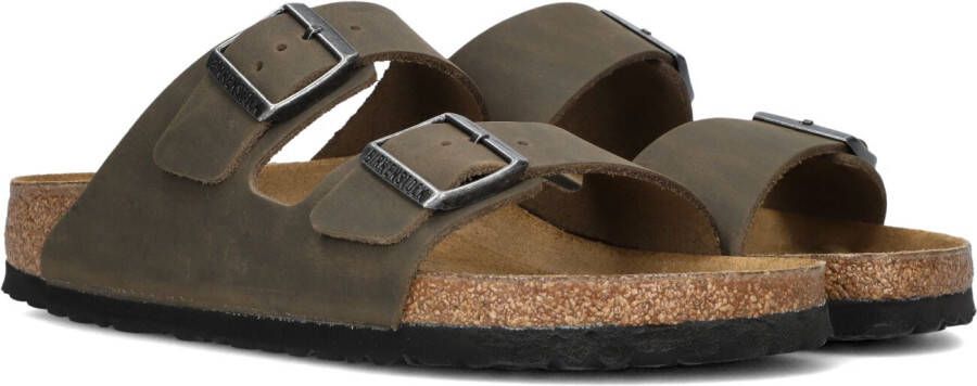 BIRKENSTOCK Slippers Arizona Maat: 39 Materiaal: Leer Kleur: Groen