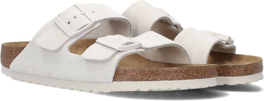BIRKENSTOCK Slippers Dames Arizona Dames Maat: 41 Materiaal: Suède Kleur: Wit