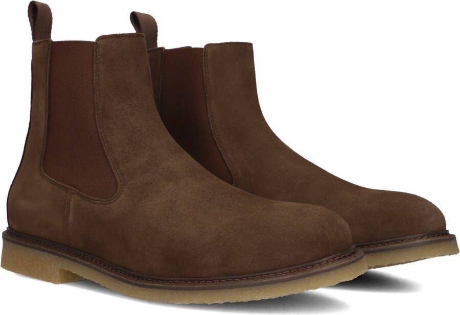 BOSS Chelsea Boots Heren Kope_cheb Maat: 43 Materiaal: Suède Kleur: Bruin