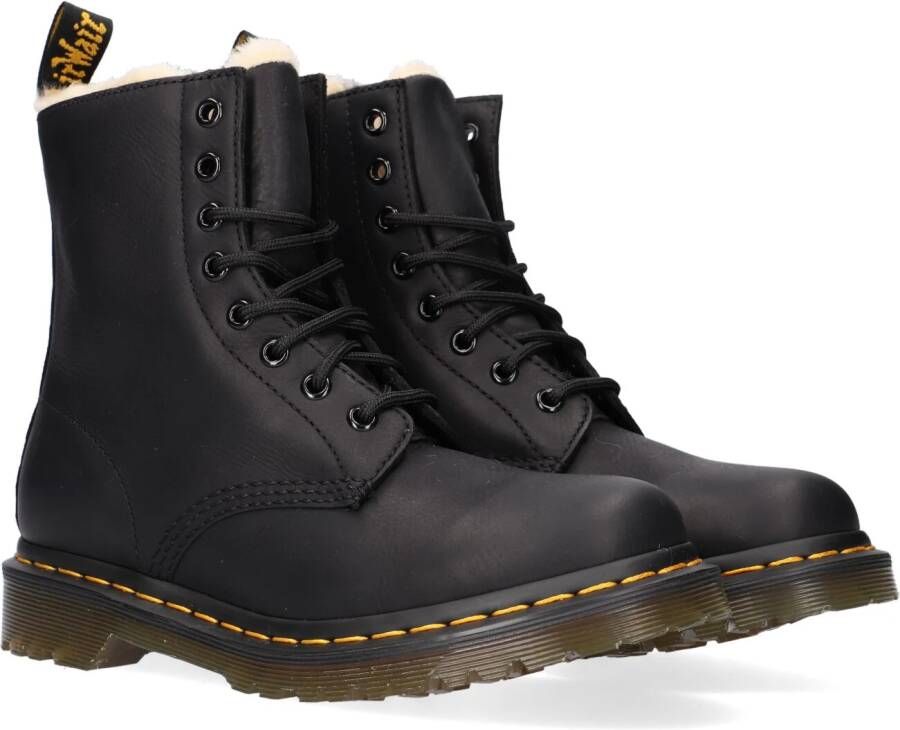 Dr Martens Serena enkellaarsjes met voering van imitatiebont Dr. Martens Zwart Dames