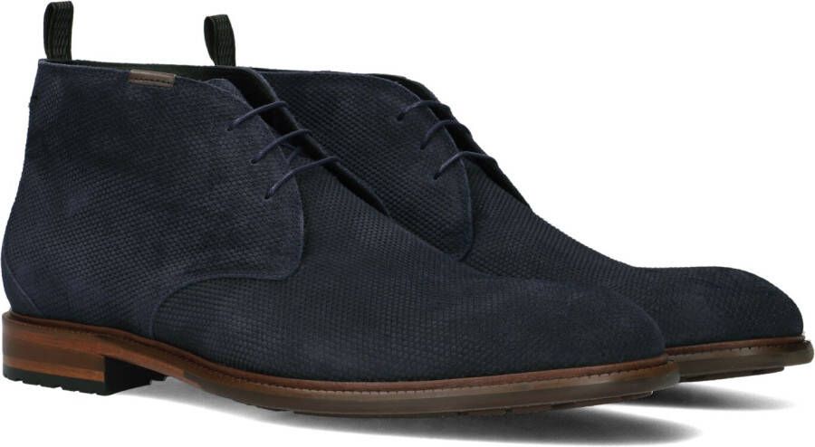 FLORIS VAN BOMMEL Nette Schoenen Heren Sfm-50132 De Normer Maat: 47 Materiaal: Suède Kleur: Blauw
