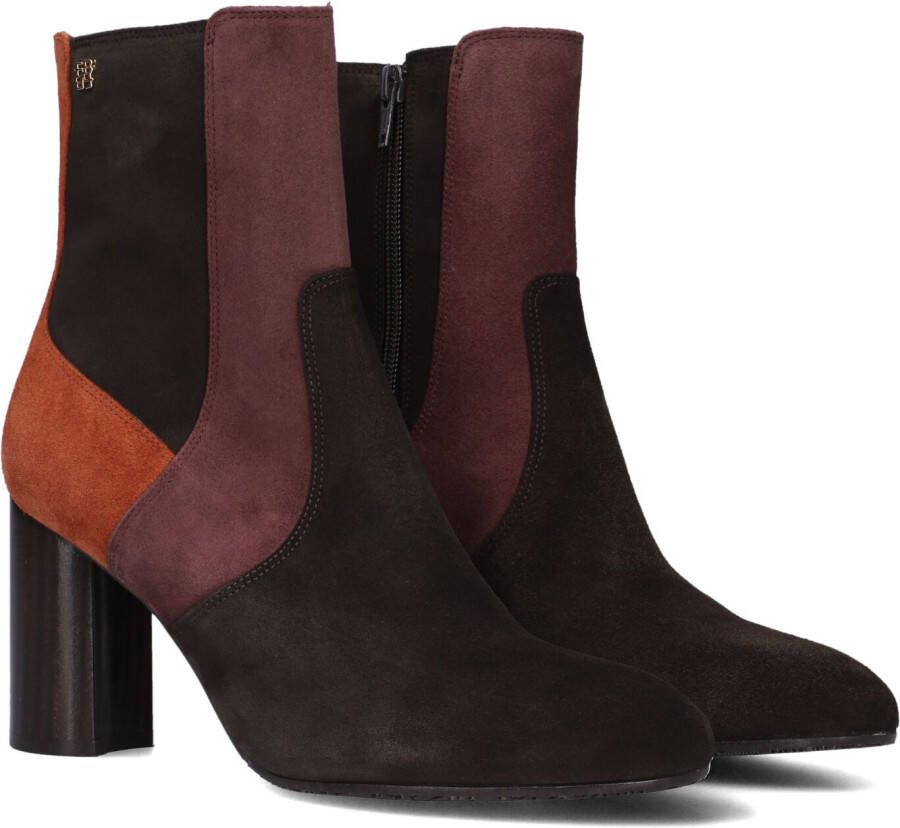 FLORIS VAN BOMMEL Enkellaarsjes Dames Sfw-50075 Kaci Maat: 39 Materiaal: Suède Kleur: Bruin