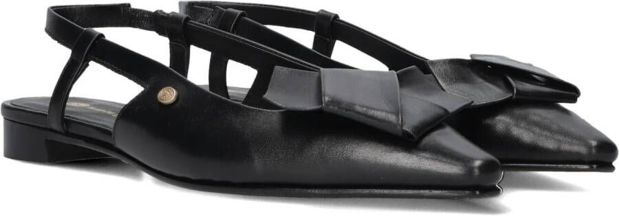 Fred de la Bretoniere ELISSE SLING Slingback nappa leather slingback loafers zwart