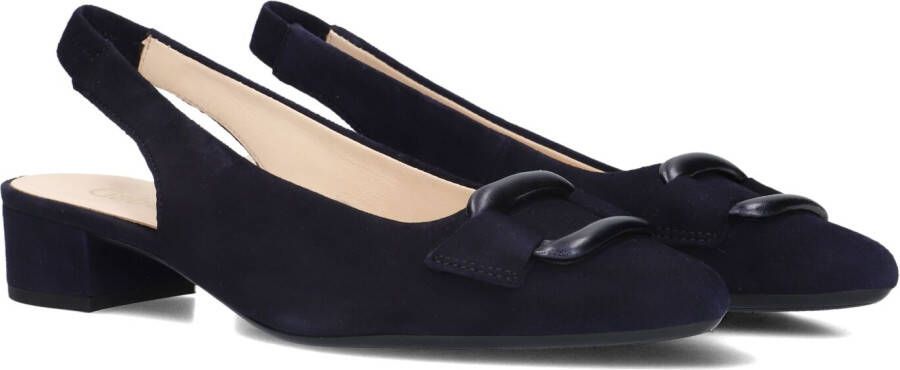 Gabor Slingback pumps Blokhak feestelijke schoen trouwschoen met elastische bandjes
