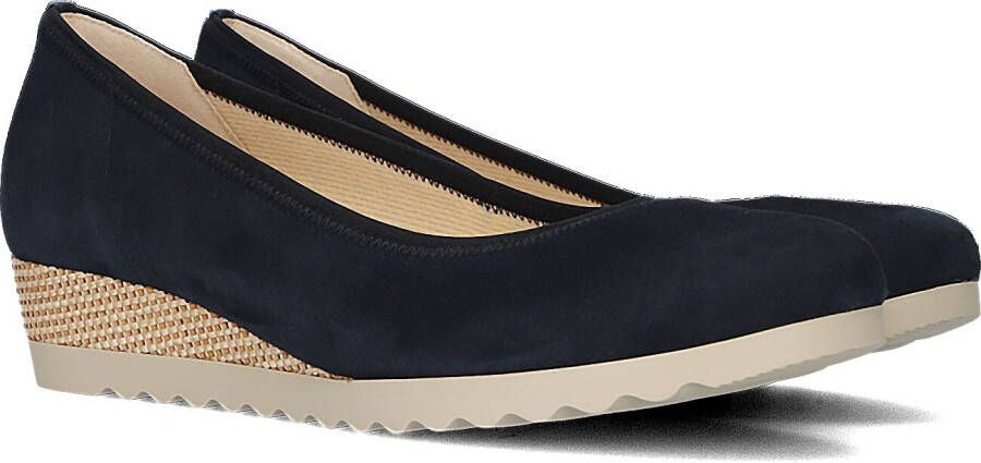 GABOR Instappers Dames 641 Maat: 40 5 Materiaal: Suède Kleur: Blauw