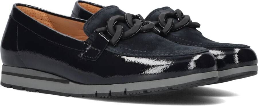 GABOR Loafers Dames 415.1 Maat: 35 Materiaal: Lakleer Kleur: Blauw