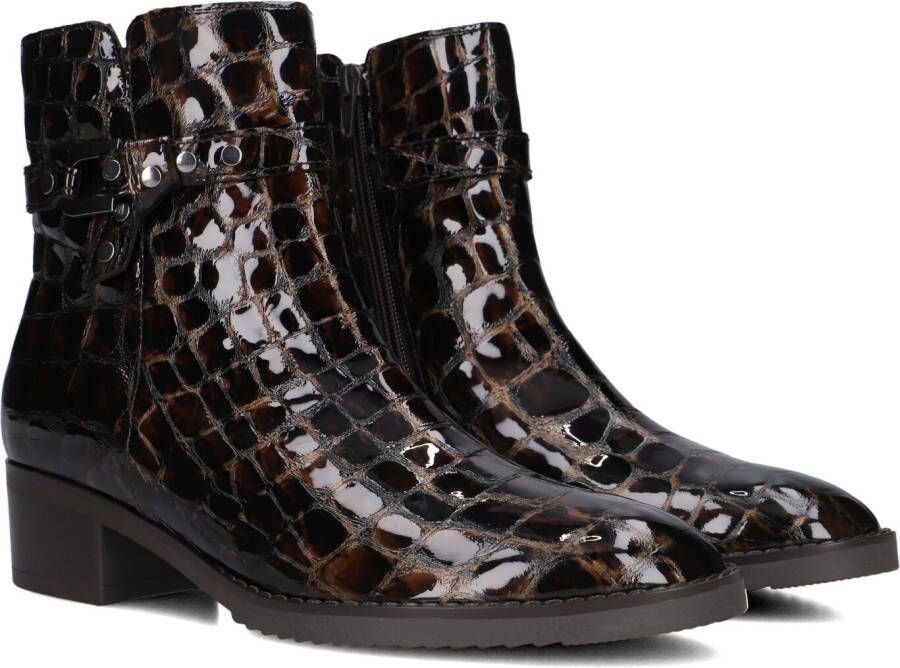 GABOR Enkellaarsjes Dames 511 Maat: 44 Materiaal: Lakleer Kleur: Bruin