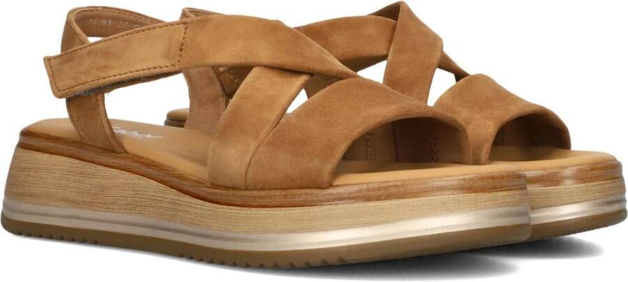 GABOR Dames 746 Maat: 38 5 Materiaal: Suède Kleur: Camel