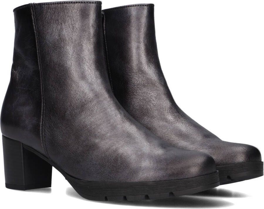 GABOR Enkellaarsjes Dames 071 Maat: 40 Materiaal: Leer Kleur: Grijs
