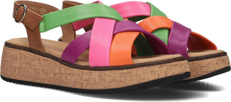 Gabor Sleehaksandaaltjes Florence plateau zomerschoen in kleurrijk design wijdte g (=wijd)
