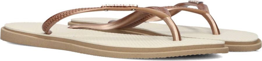 HAVAIANAS Teenslippers Dames Slim Point Maat: 41 42 Materiaal: Rubber Kleur: Beige