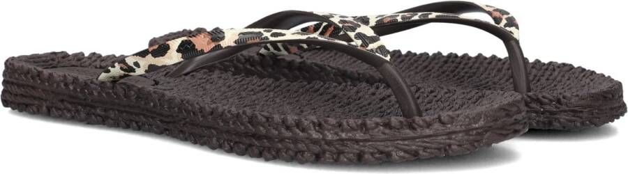 ILSE JACOBSEN Teenslippers Dames Cheerful01p Maat: 38 Materiaal: Rubber Kleur: Bruin