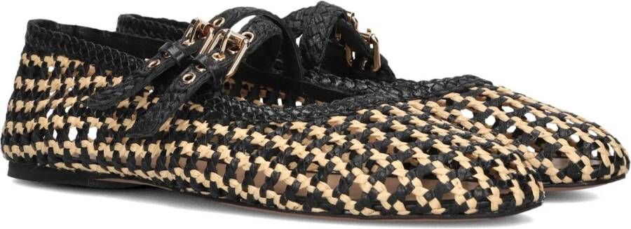 Inuovo Zwarte Ballerina's voor Stijlvolle Zomer