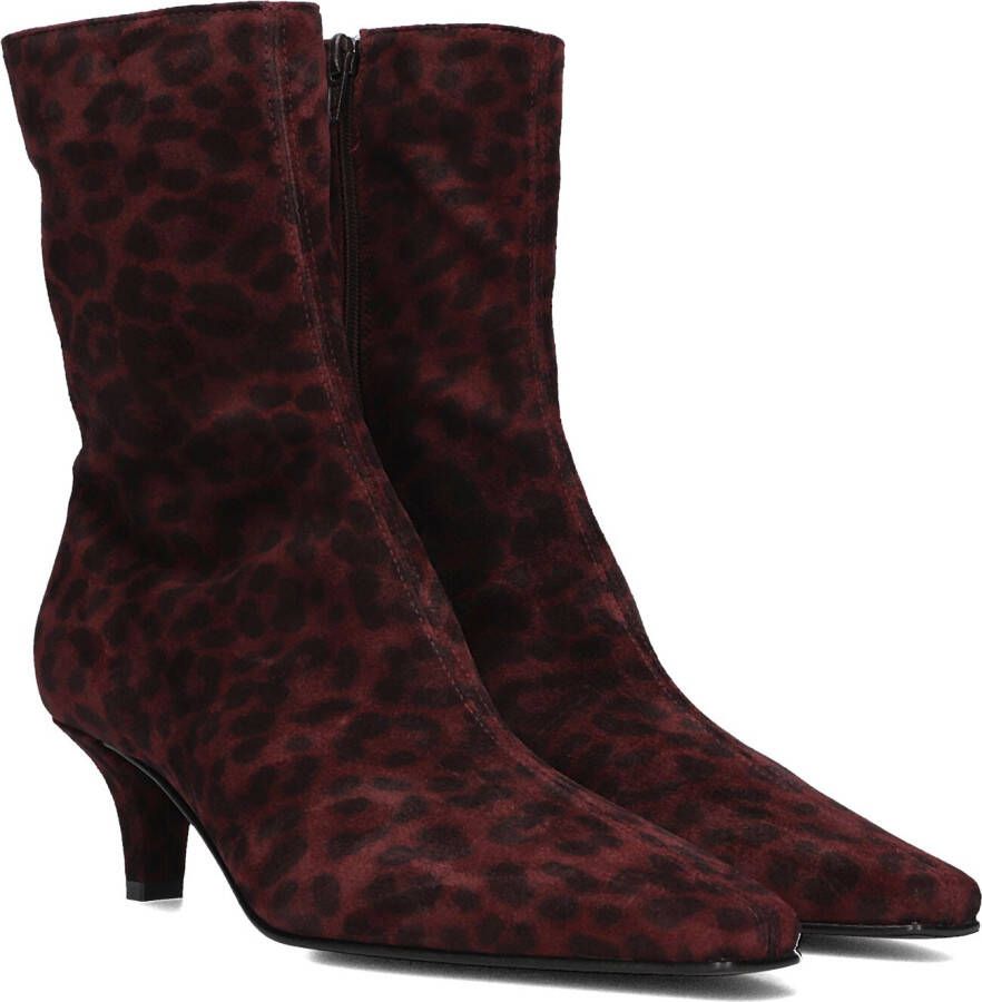 KENNEL & SCHMENGER Enkellaarsjes Dames 57530 Maat: 37 Materiaal: Suède Kleur: Rood