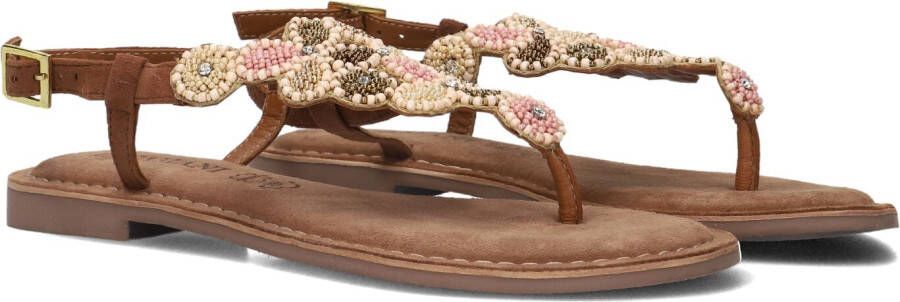Lazamani Maritza Dames Sandalen Leer Tan
