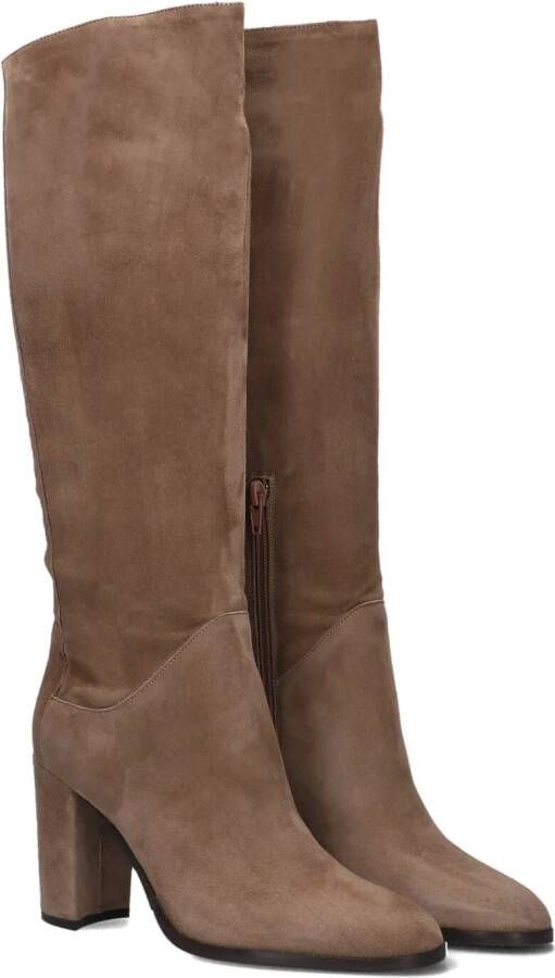 LINA LOCCHI Hoge Laarzen Dames Ar 140 Maat: 36 Materiaal: Suède Kleur: Taupe