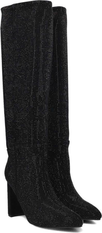 Mexx Zwarte hoge laarzen met strass-stenen Black Dames