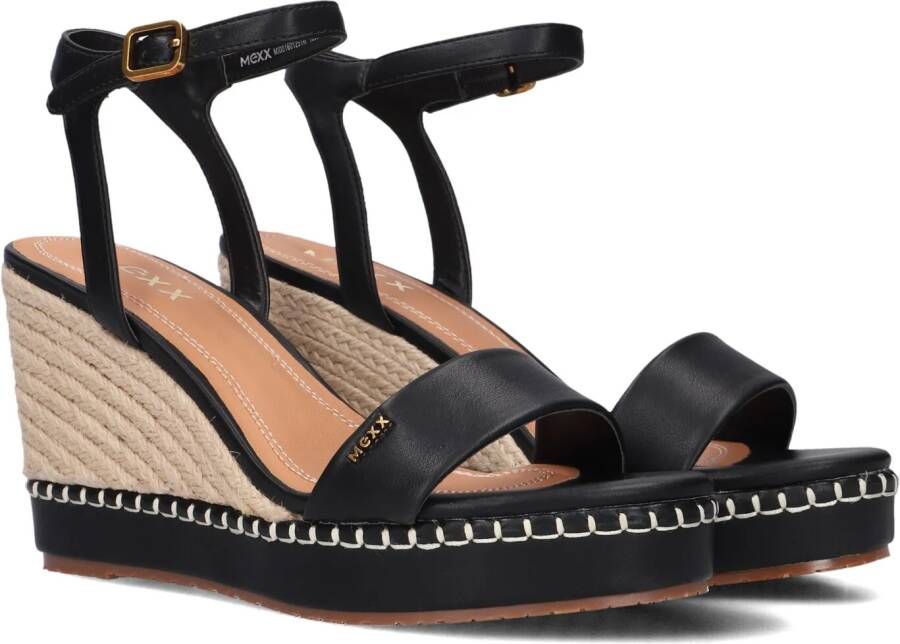 Mexx Ricky Palace Sandalen Met Sleehak Dames Zwart