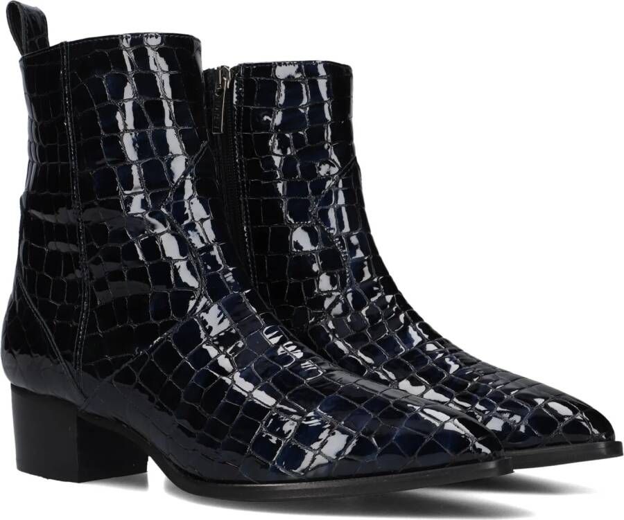 Notre-V 63231 Enkellaarsjes Enkelboots met rits Dames Blauw