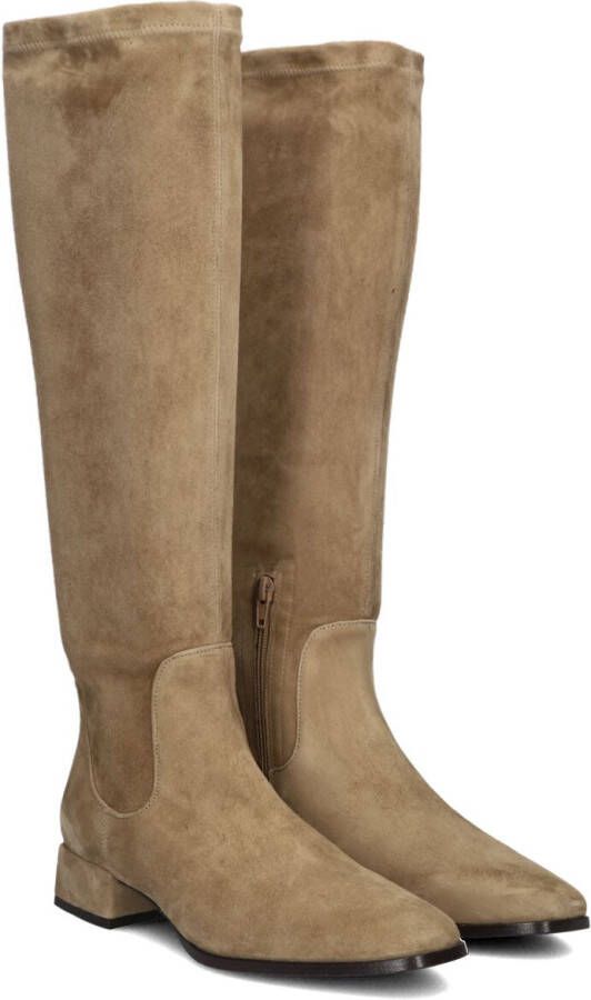 Notre-v Taupe Hoge Laarzen voor Stijlvolle Herfst en Winter