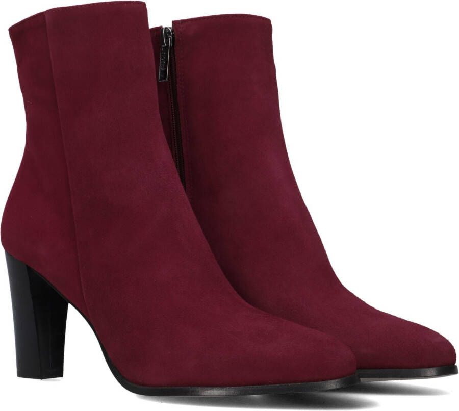 Notre-V 97436 Enkellaarsjes Enkelboots met rits Dames Rood