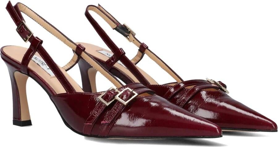 Notre-v Rode Slingback Hakken Elegante Keuze