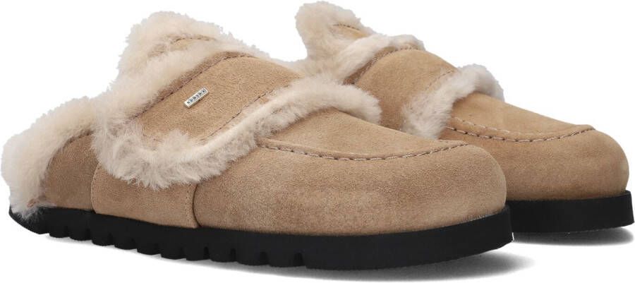 NUBIKK Instappers Dames Teddy Fur Maat: 39 Materiaal: Suède Kleur: Beige