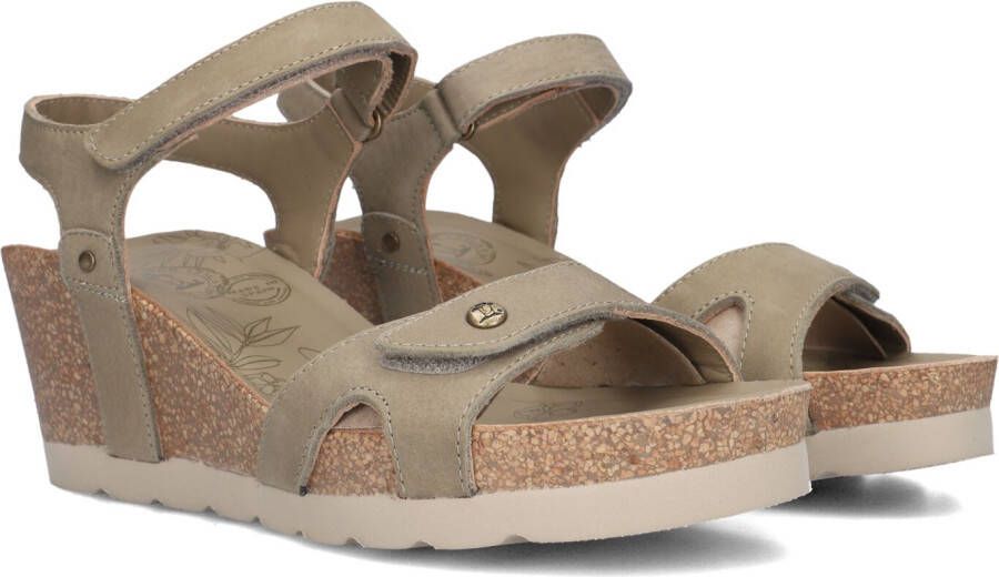 Panama Jack Julia Sandalen Met Sleehak Dames Groen