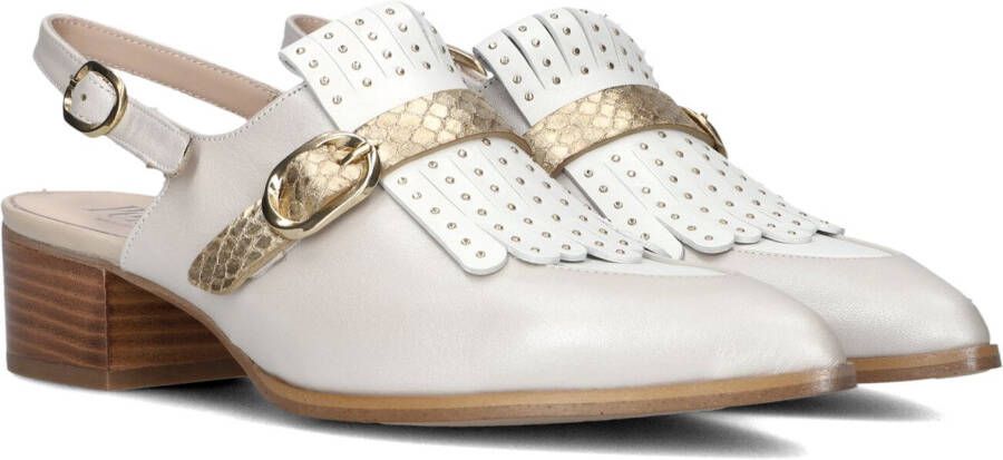 PERTINI Slingbacks Dames 35200 Maat: 39 Materiaal: Leer Kleur: Wit