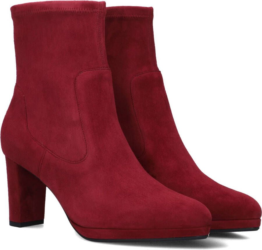 PETER KAISER Enkellaarsjes Dames 75321 Maat: 39 Materiaal: Suède Kleur: Rood
