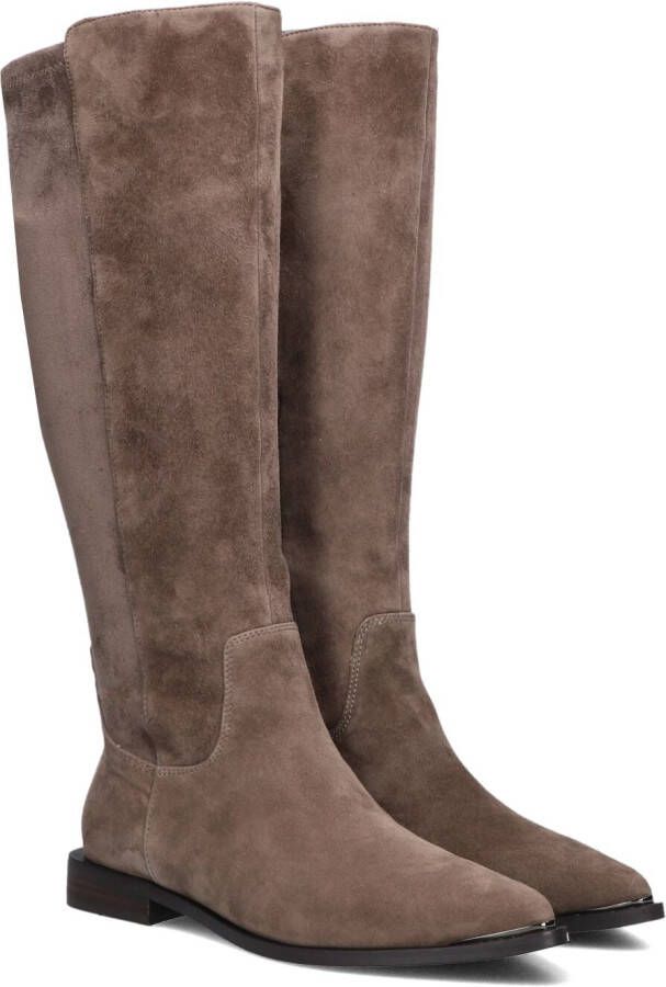 STEFANO LAURAN Hoge Laarzen Dames Pe2059 Maat: 41 Materiaal: Suède Kleur: Taupe