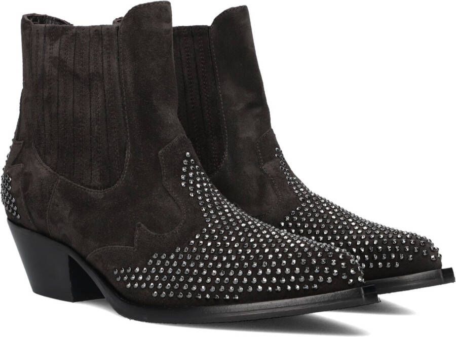 STEFANO LAURAN Enkellaarsjes Dames 9706r Maat: 39 Materiaal: Suède Kleur: Grijs