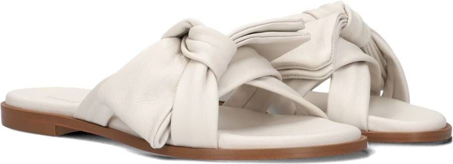 STEFANO LAURAN Slippers Dames 24153 Maat: 43 Materiaal: Leer Kleur: Wit